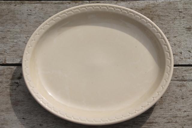 photo of vintage Syracuse china adobe tan ironstone restaurant ware diner plates #3