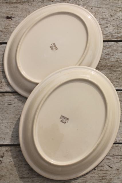 photo of vintage Syracuse china adobe tan ironstone restaurant ware diner plates #5