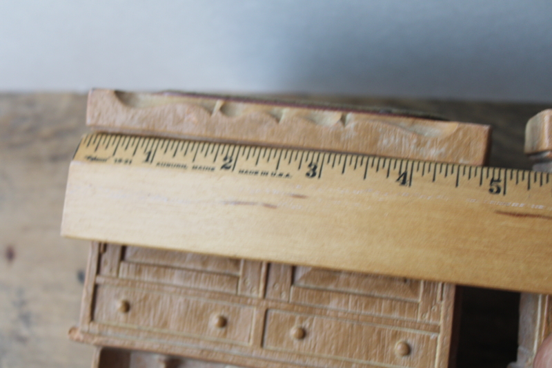 photo of vintage Syroco carved wood look bookends, cottagecore china hutch bookends for kitchen cookbooks  #8