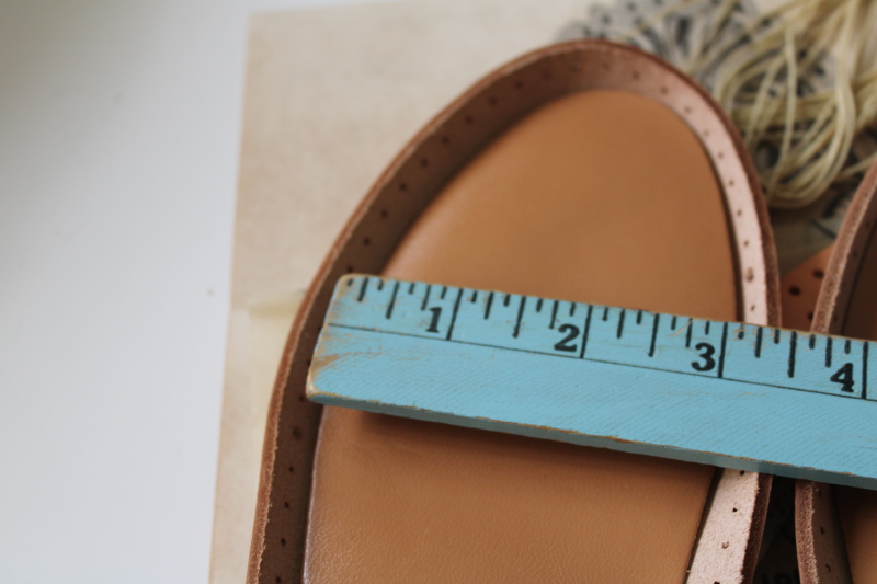 photo of vintage Tandy leather shoe soles complete kit for Gypsies slippers ladies slip ons size 6  #8