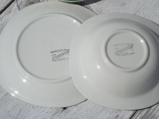 photo of vintage Taylor, Smith and Taylor magnolia, bowls and sandwich / bread plates #4