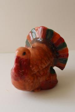 vintage Thanksgiving turkey candle, table decor or holiday party decoration