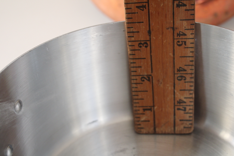 photo of vintage Tornus & Centuria Baumlin French copper pans, saute pan, saucepan, gratin w/ brass handles #3