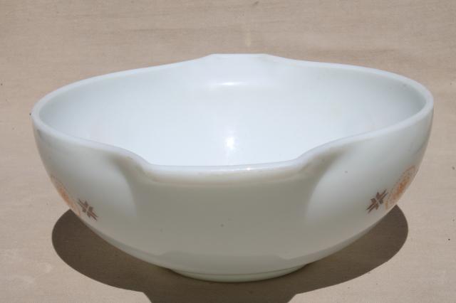 photo of vintage Town & Country print Pyrex cinderella bowl, big mixing bowl #2