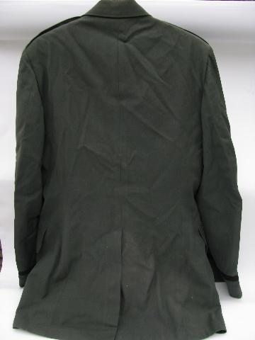 photo of vintage US Army green uniform jacket/tunic & pants - size 40 XL #3