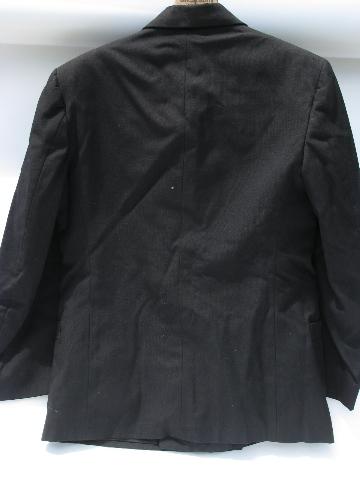 photo of vintage US Navy double breasted uniform jacket/coat w/silver eagle buttons #2