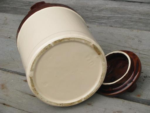 photo of vintage USA milk can cookie jar canister, for farm country kitchen #3