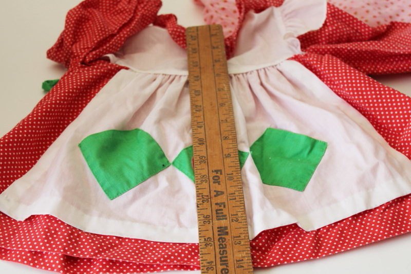 photo of vintage Union label Strawberry Shortcake toddler girls dress w/ costume bonnet #2