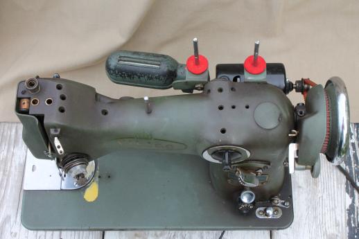 photo of vintage Viking 33-10 sewing machine, Husqverna heavy duty sewing machine Sweden #2