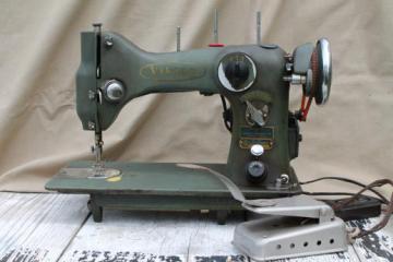 catalog photo of vintage Viking 33-10 sewing machine, Husqverna heavy duty sewing machine Sweden