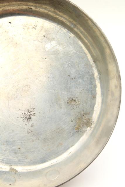 photo of vintage Waldow copper saute pan or saucepan, small saucier w/ copper handle #7