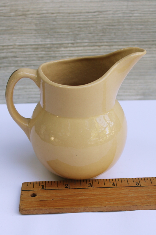 photo of vintage Watts ware pottery red apple pitcher Madison Wisconsin advertising Dane Co Farmco Art Femrite #3
