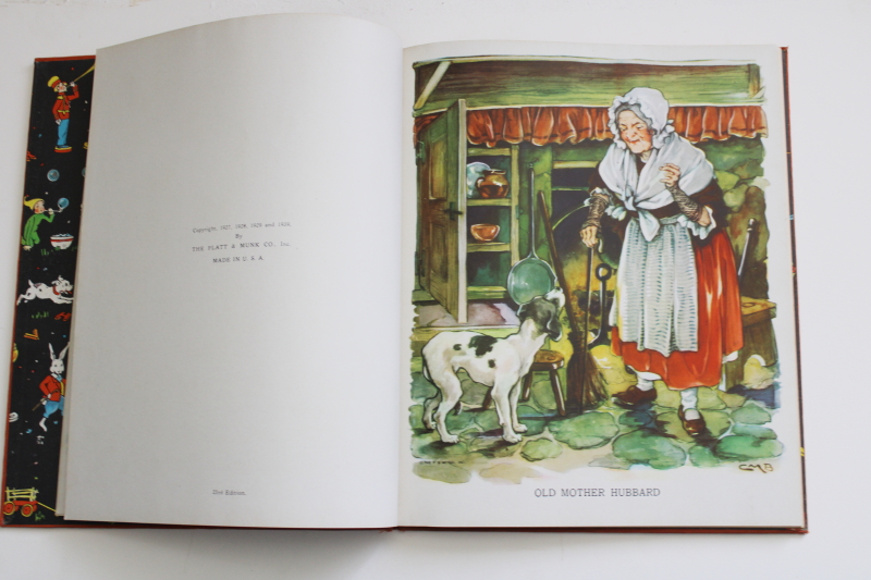 photo of vintage Watty Piper The Brimful Book Mother Goose rhymes & stories 1930s  #4