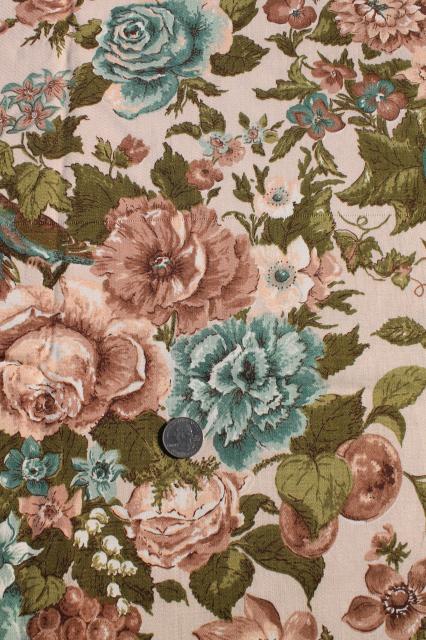 photo of vintage Waverly Spring Song fabric, floral print cotton home decor decorator material #3