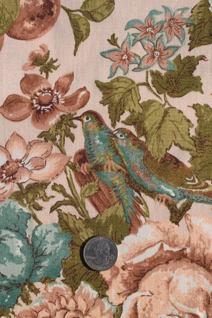 photo of vintage Waverly Spring Song fabric, floral print cotton home decor decorator material #4