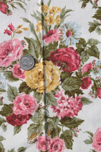 photo of vintage Waverly floral cotton fabric decorator length  sample & swatch book #3