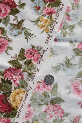 photo of vintage Waverly floral cotton fabric decorator length  sample & swatch book #4
