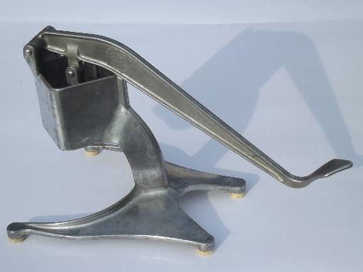 photo of vintage Wear-Ever aluminum vegetable cutter, french fry potato slicer #1