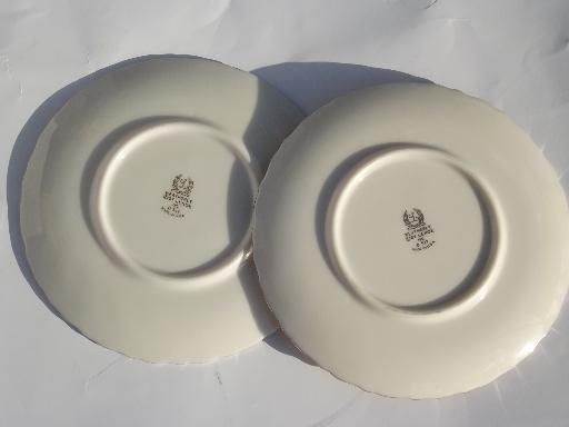 photo of vintage Weatherly Lenox china, lot of 2 small bread and butter plates #4