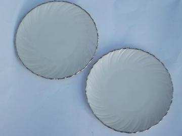 catalog photo of vintage Weatherly Lenox china, lot of 2 small bread and butter plates