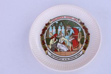 catalog photo of vintage Wedgwood china plate childrens story fairy tale illustration King Roughbeard