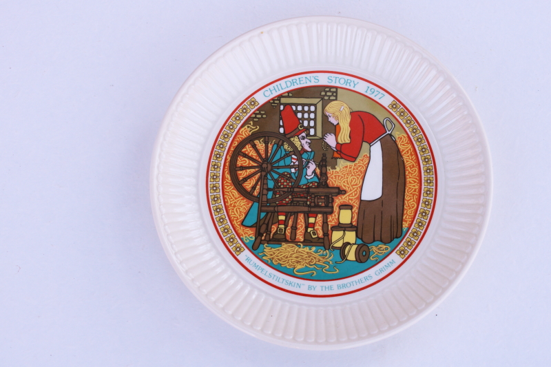 photo of vintage Wedgwood china plate childrens story fairy tale illustration Rumpelstiltskin #1