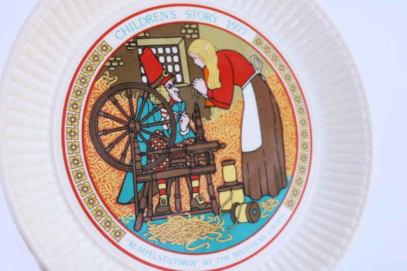 photo of vintage Wedgwood china plate childrens story fairy tale illustration Rumpelstiltskin #2