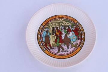 catalog photo of vintage Wedgwood china plate childrens story fairy tale illustration The Golden Goose