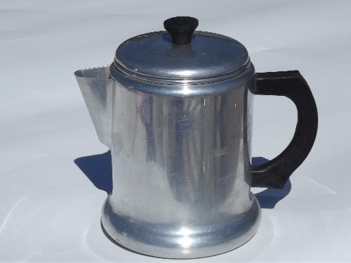 photo of vintage West Bend Kwik Drip stovetop drip-o-lator coffee maker pot #4