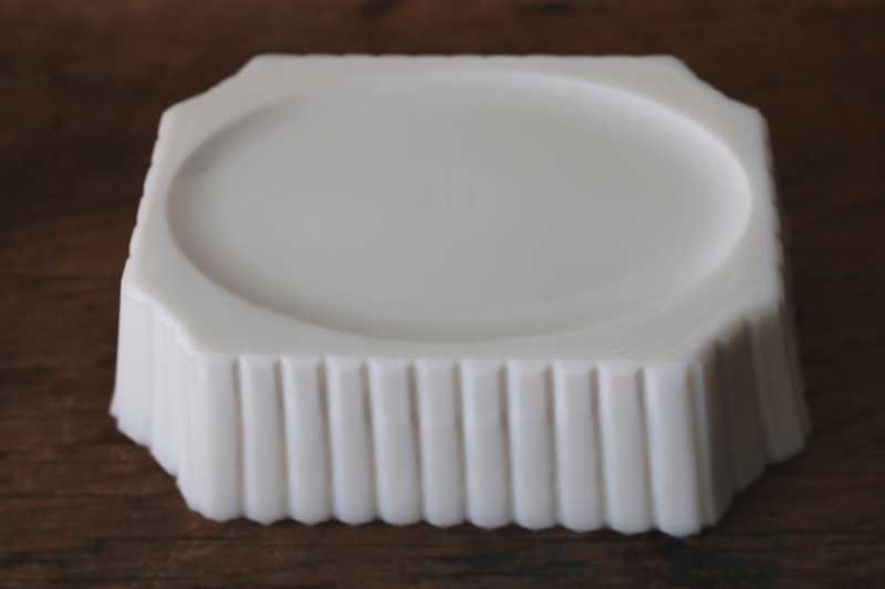 photo of vintage Westmoreland milk glass rabbit on nest, bunny basket covered dish Easter spring decor  #4