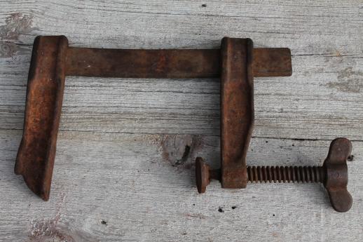 photo of vintage Wetzler bar clamp, Wetzler  model 406 C clamp, Long Island City, NY #1