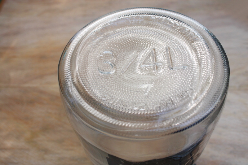 photo of vintage Wheaton glass canister Pop Corn mod typography print hermetic bail jar #4