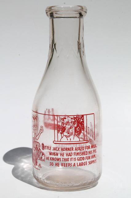 photo of vintage Wisconsin milk bottle - freshest milk is the best, Schuchardt's dairy Sheboygan #2