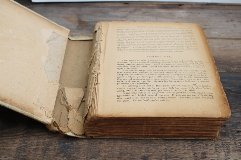 photo of vintage Woman's Exchange Cook Book, original early 1900s antique cookbook  #3