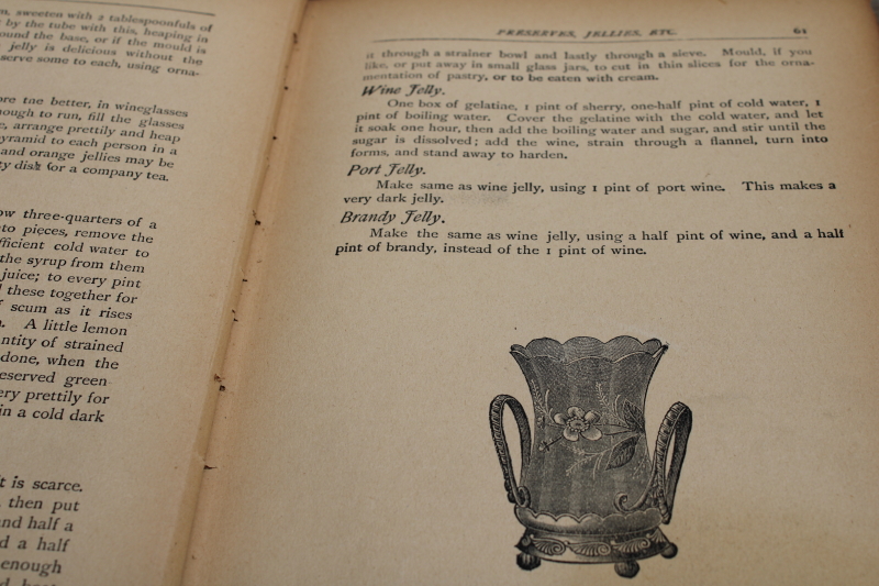 photo of vintage Woman's Exchange Cook Book, original early 1900s antique cookbook  #5