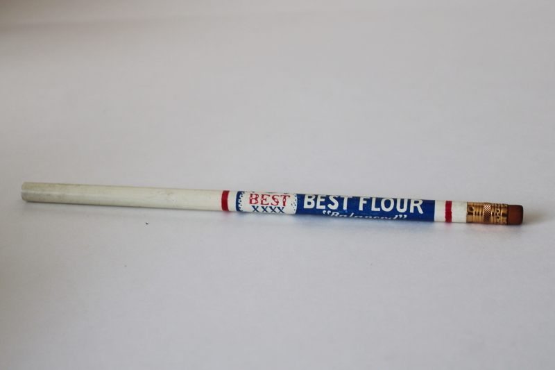photo of vintage advertising pencil Pillsbury Best Flour Balanced for Perfect Baking #2
