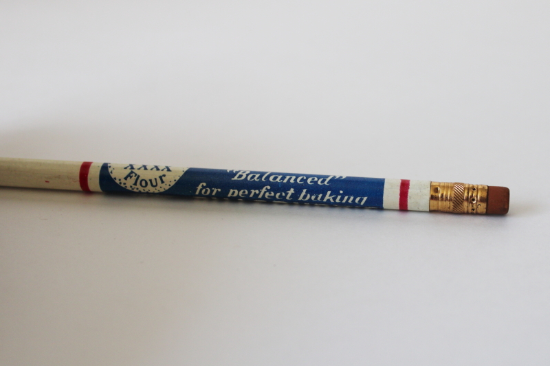 photo of vintage advertising pencil Pillsbury Best Flour Balanced for Perfect Baking #3