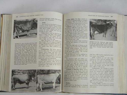 photo of vintage agricultural book livestock & poultry production, farm library #2