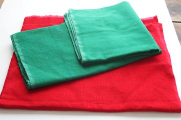 vintage all cotton corduroy fabric, Christmas red and green pincord pinwale corduroy 