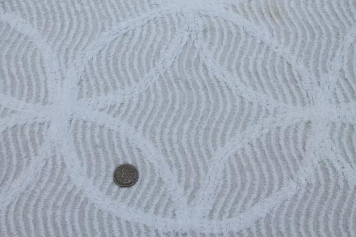 photo of vintage all white bedspreads lot, Bates type tufted candlewick & cotton chenille #2