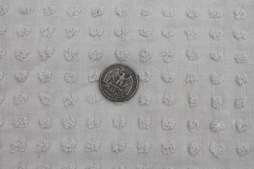 photo of vintage all white bedspreads lot, Bates type tufted candlewick & cotton chenille #11
