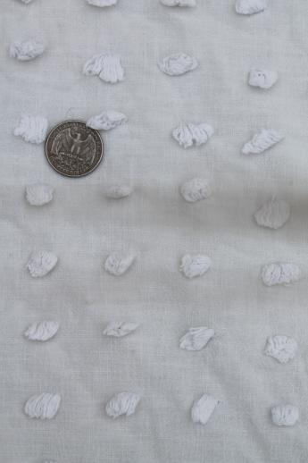 photo of vintage all white bedspreads lot, Bates type tufted candlewick & cotton chenille #14