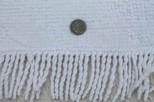 photo of vintage all white bedspreads lot, Bates type tufted candlewick & cotton chenille #17