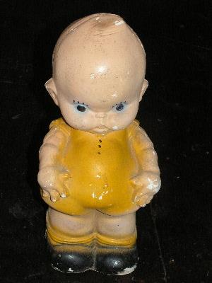 photo of vintage angel baby chalkware carnival souvenir #1