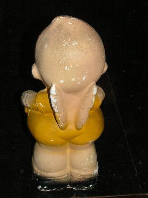 photo of vintage angel baby chalkware carnival souvenir #2