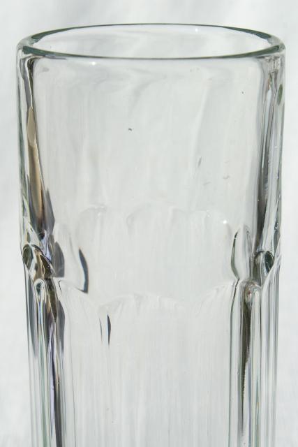 photo of vintage apothecary jar, drug store counter tall canister vase, candy jar or straw holder #3