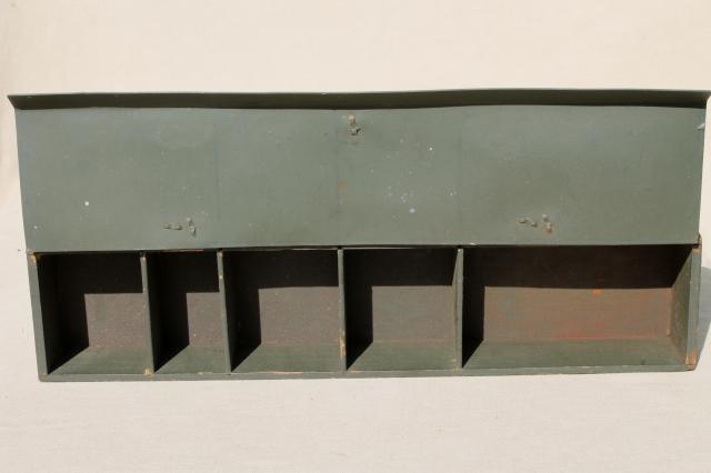 photo of vintage army green drab wood box w/ soft cover, surveyors tool or instrument case #9
