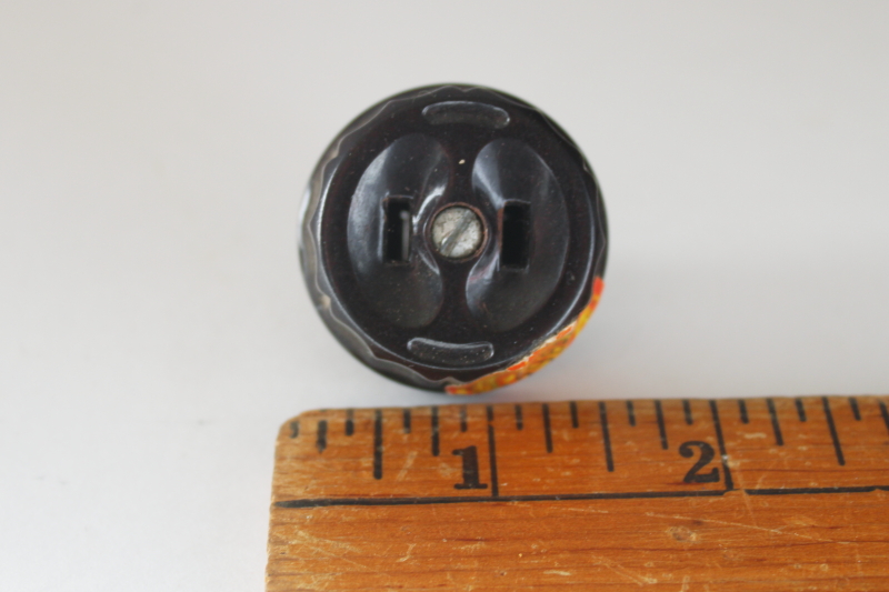 photo of vintage bakelite electrical plug w/ paper seal City of Los Angeles Dept of Building & Safety  #5