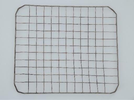 photo of vintage baking cooling racks, old crimped wire rack for pies, cookies #3