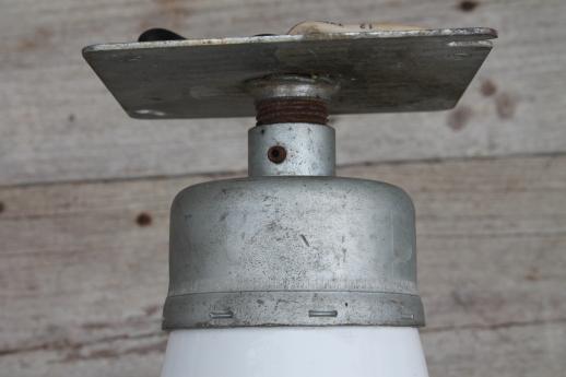 photo of vintage barn light w/  porcelain enamel shade, Appleton industrial lighting #6